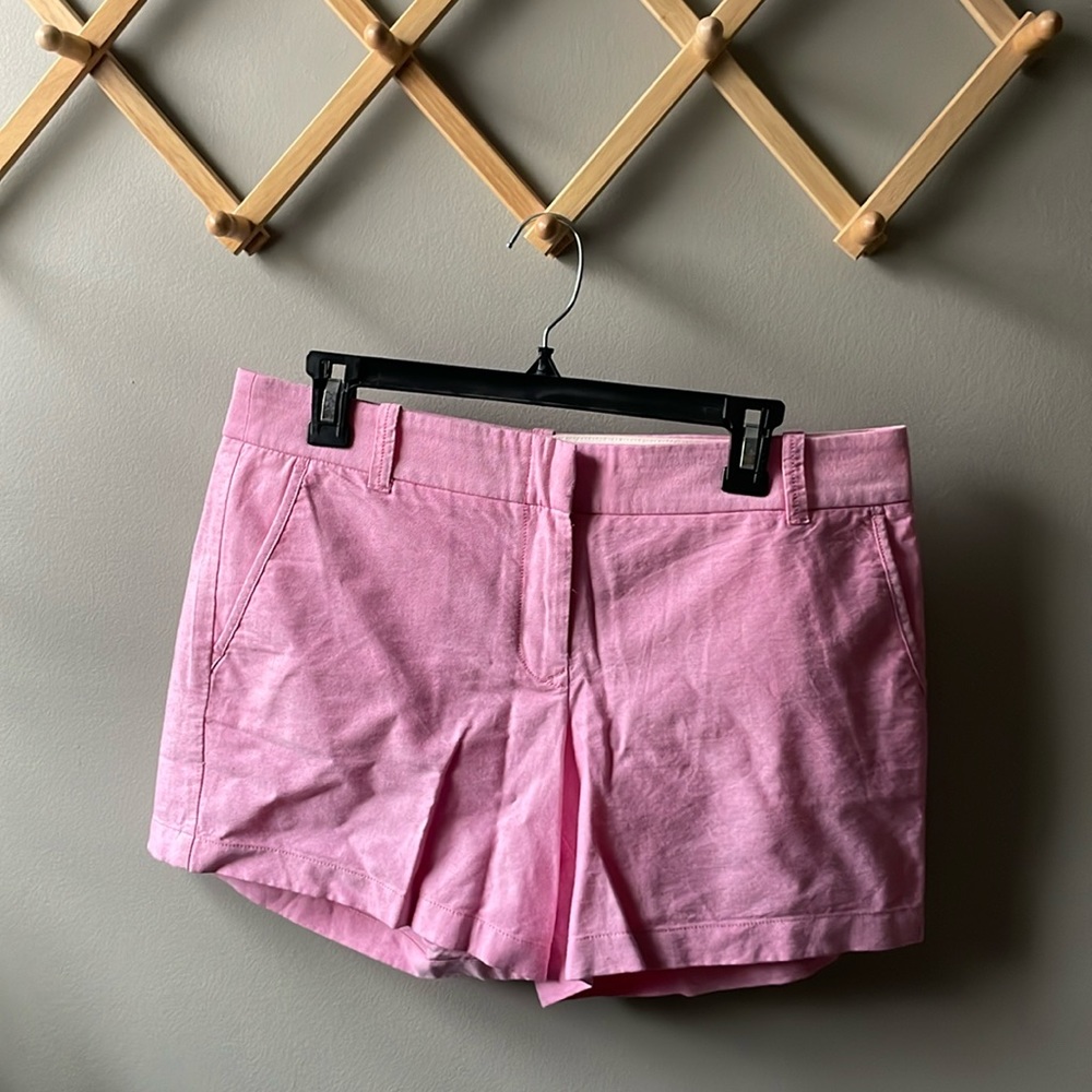 J. Crew CityFit Pink Cotton Shorts